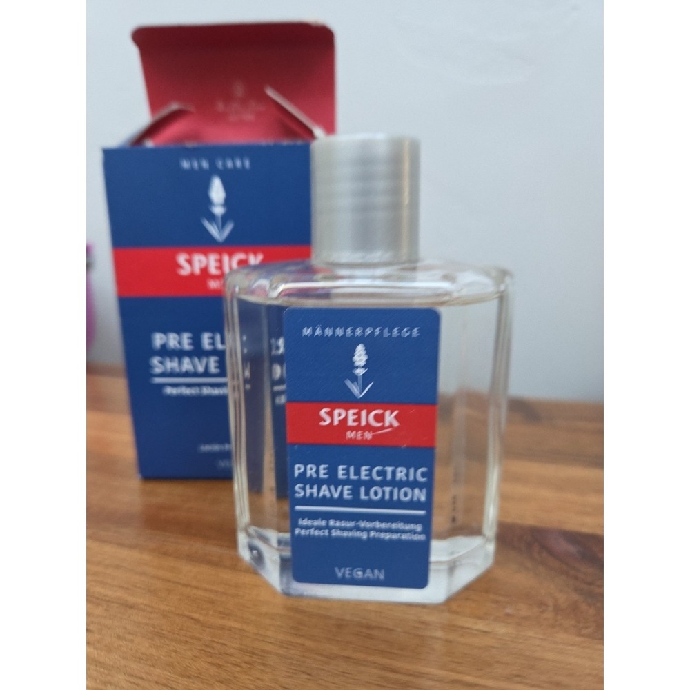 Speick Men Pre Electric Shave Lotion 100ml 3.4oz Damaged Box